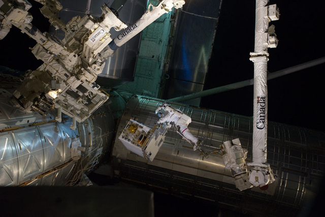 A Busy Space Walk at the Space Station (ISS Expedition 28 Crew, STS-135 Crew, NASA)